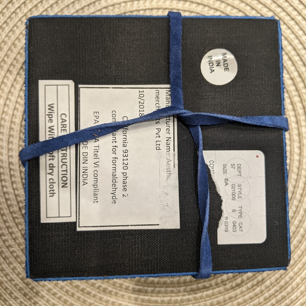 India World Traveler Blue Coasters NWT - Picture 4 of 5
